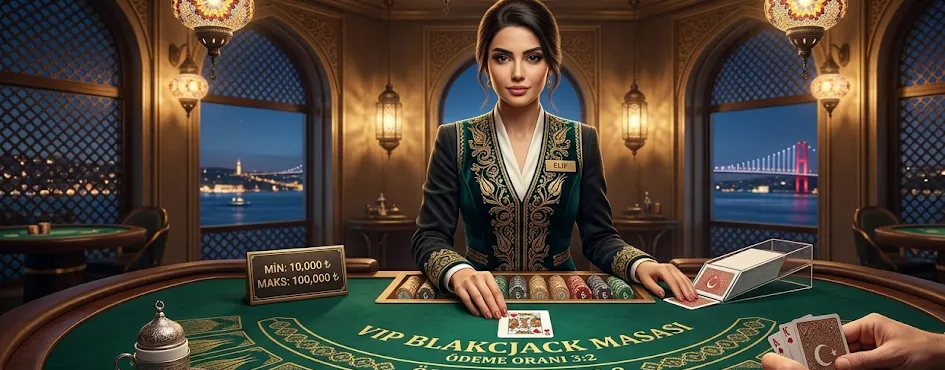VIP Blackjack canlı casino masası