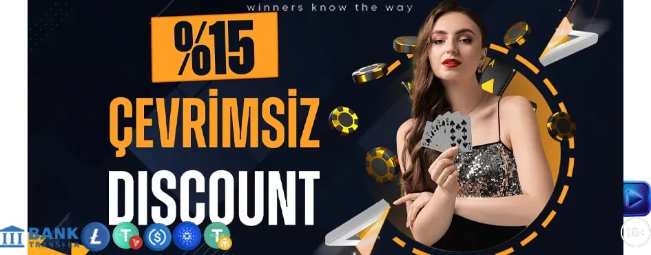 %15 çevrimsiz discount casino kampanyası görseli