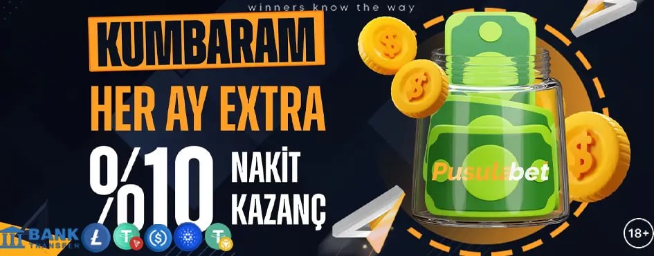 Aylık %10 nakit kazanç kumbara kampanyası görseli